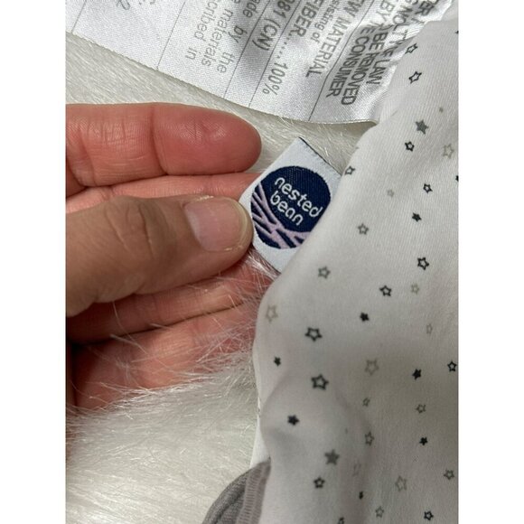 Nested Bean Zen Sleep Sack Small 0-6 Months White Gray Dot Unisex - Picture 5 of 8